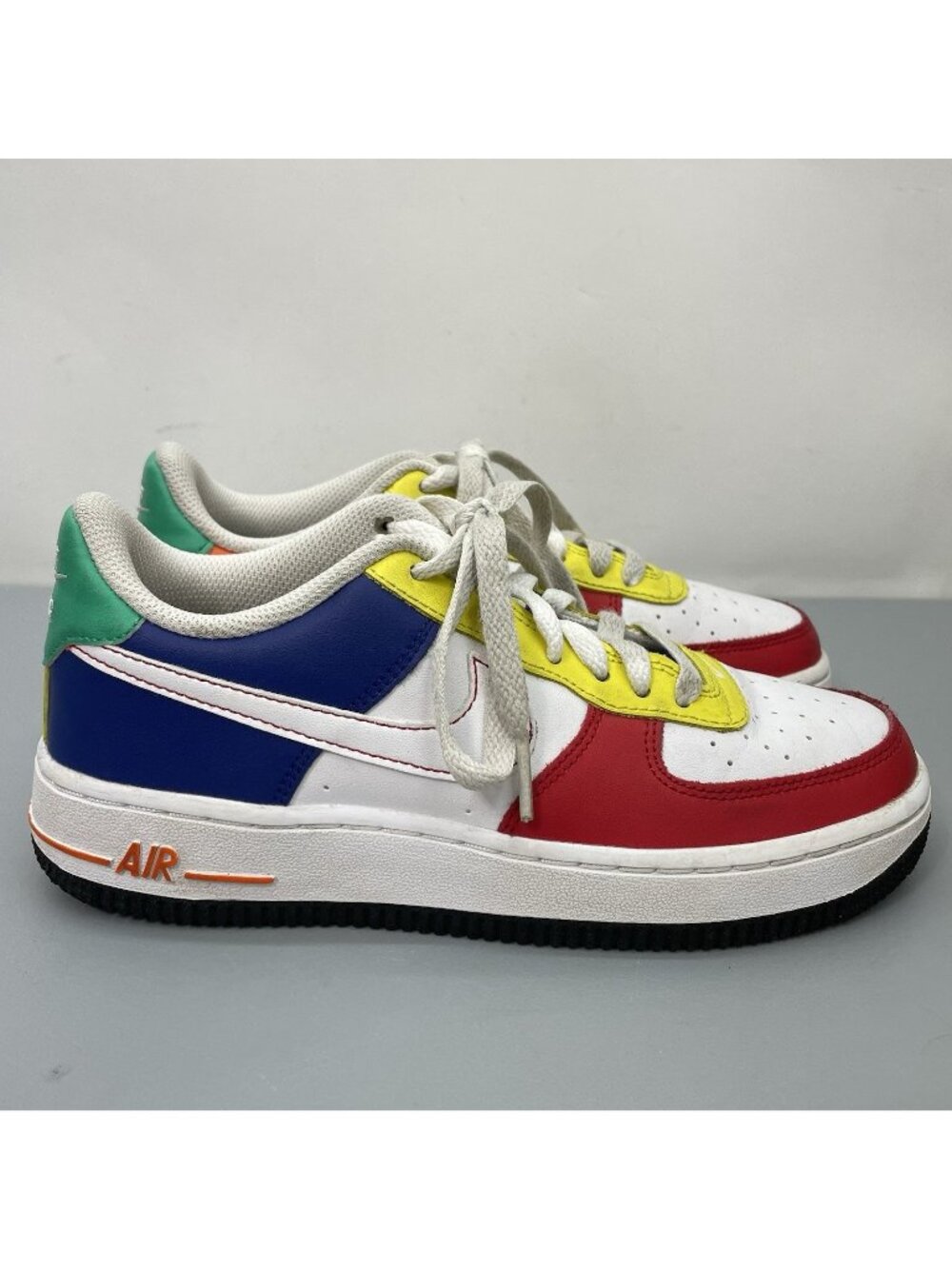 Nike Air Force 1 Low LV8 GS Rubik's Cube Sneakers Shoes Athletic Colorful Kids 4
